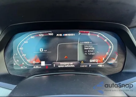 2021 BMW X6 from USA, damaged, VIN 5UXCY8C03M9E38577